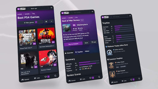 MetaGame.guide mobile view